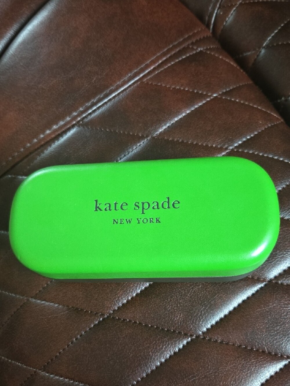 kate spade Bright Green Hard Eyewear Case💚♠️ - Picture 7 of 9